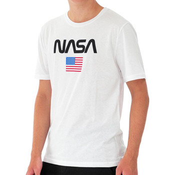 Textiel Heren T-shirts & Polo’s Nasa  Wit