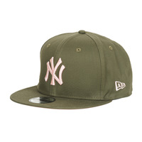 Accessoires Pet New-Era SIDE PATCH 9FIFTY NEW YORK YANKEES Kaki / Roze