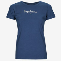 Textiel Dames T-shirts korte mouwen Pepe jeans NEW VIRGINIA Marine