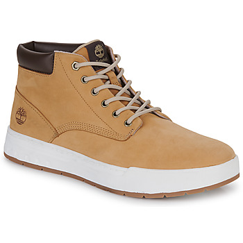 Schoenen Heren Hoge sneakers Timberland MAPLE GROVE LTHR CHK Beige / Brown / Wit