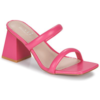 Schoenen Dames Leren slippers Moony Mood ALIXA Roze