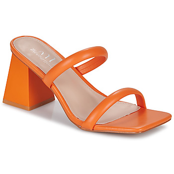 Schoenen Dames Leren slippers Moony Mood ALIXA Orange