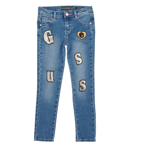 Textiel Meisjes Skinny jeans Guess DENIM FIT PANTS Blauw