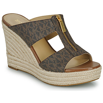 Schoenen Dames Leren slippers MICHAEL Michael Kors BRADLEY MULE Brown