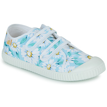 Schoenen Meisjes Lage sneakers Citrouille et Compagnie MINOT Bloemen / Turquoise