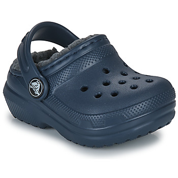 Schoenen Kinderen Klompen Crocs Classic Lined Clog T Marine / Grijs