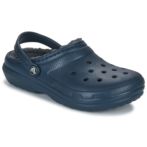 Schoenen Kinderen Klompen Crocs Classic Lined Clog K Marine / Grijs