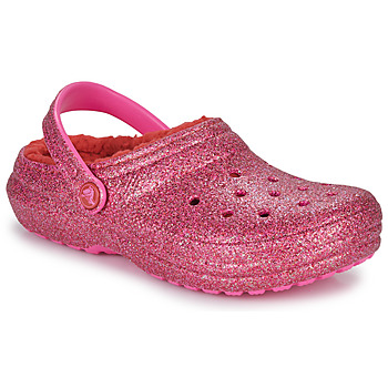 Schoenen Meisjes Klompen Crocs Classic Lined ValentinesDayCgK Rood