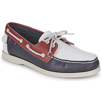 Schoenen Heren Bootschoenen Sebago PORTLAND SPINNAKER Marine / Rood / Wit