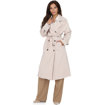 Textiel Dames Trenchcoats La Modeuse 62389_P141657 Beige