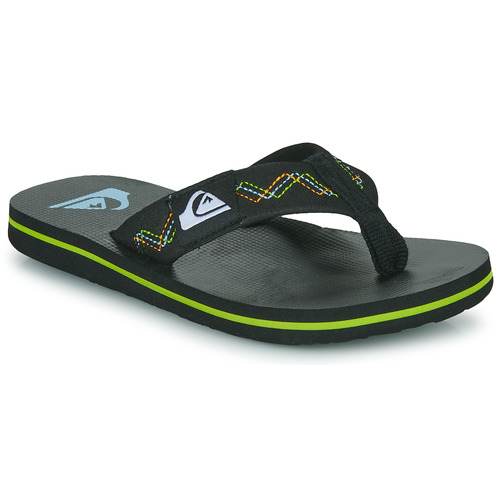 Schoenen Jongens Slippers Quiksilver MOLOKAI STITCHY YOUTH Zwart