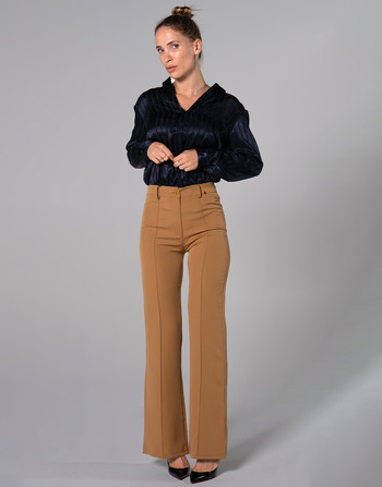 Textiel Dames 5 zakken broeken THEAD. KLOE PANT  camel