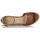 Schoenen Dames Sandalen / Open schoenen Lauren Ralph Lauren HAANA-ESPADRILLES-WEDGE Cognac