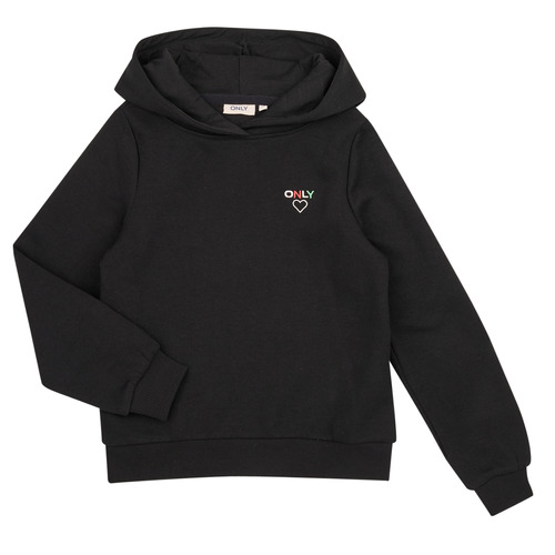 Textiel Meisjes Sweaters / Sweatshirts Only KOGNOOMI L/S LOGO HOOD SWT NOOS Zwart