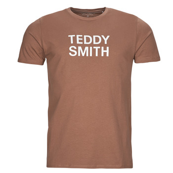 Textiel Heren T-shirts korte mouwen Teddy Smith TICLASS BASIC MC Brown