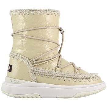 Schoenen Dames Enkellaarzen Mou JOGGER SNOWBOOT SHORT Beige