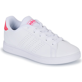 Schoenen Meisjes Lage sneakers Adidas Sportswear ADVANTAGE K Wit / Roze