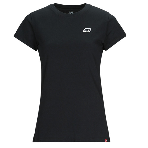 Textiel Dames T-shirts korte mouwen New Balance WT23600-BK Zwart