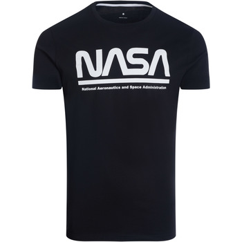 Textiel Heren T-shirts korte mouwen Nasa NASA01T Zwart