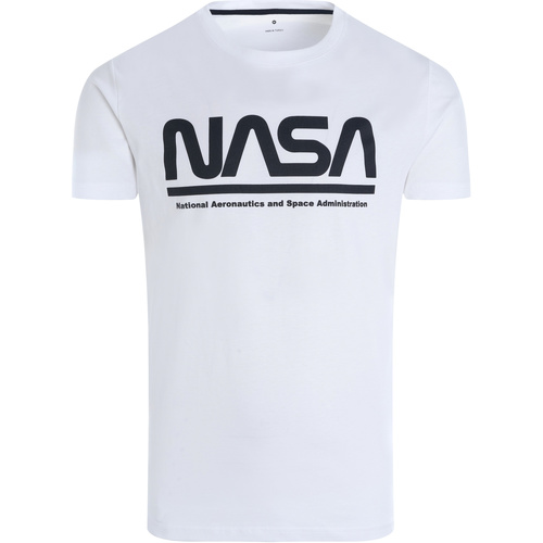 Textiel Heren T-shirts korte mouwen Nasa NASA01T Wit