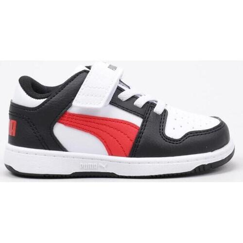 Schoenen Jongens Lage sneakers Puma REBOUND LAYUP LO Wit