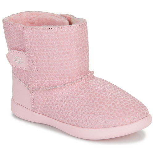 Schoenen Meisjes Laarzen UGG KEELAN GEL HEARTS Roze