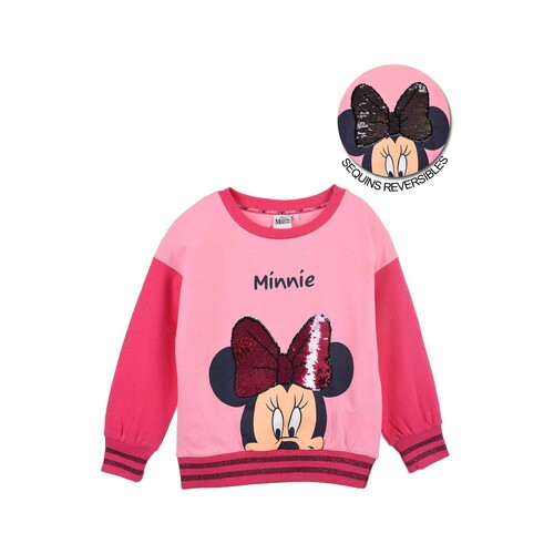 Textiel Meisjes Sweaters / Sweatshirts TEAM HEROES  SWEAT MINNIE MOUSE Roze