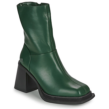 Schoenen Dames Enkellaarzen Moony Mood NEW05 Groen / Sapin