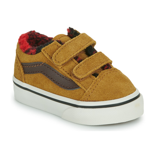 Schoenen Jongens Lage sneakers Vans TD Old Skool V Cognac