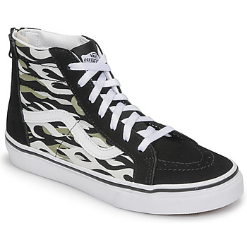 Schoenen Jongens Hoge sneakers Vans UY SK8-Hi Zip Zwart / Grijs