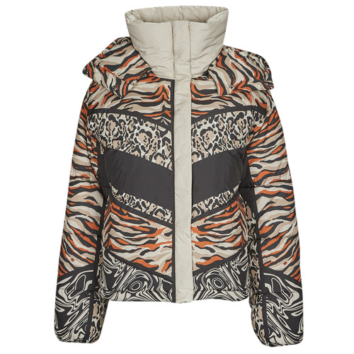 Textiel Dames Dons gevoerde jassen Desigual KATTY Leopard