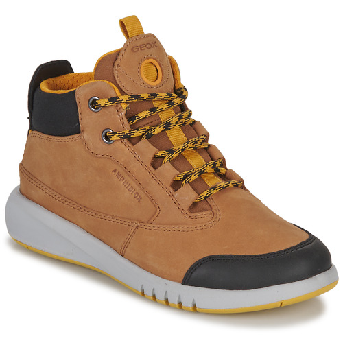 Schoenen Jongens Laarzen Geox J AERANTER BOY ABX A Brown