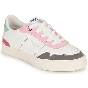 Schoenen Meisjes Lage sneakers Pepe jeans KENTON COOL G Wit / Multicolour