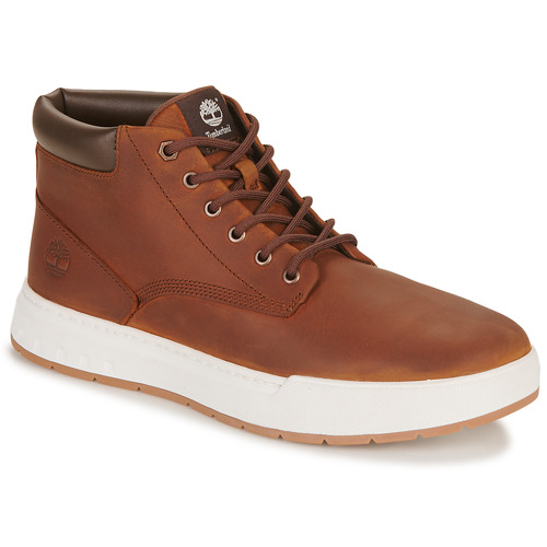 Schoenen Heren Hoge sneakers Timberland MAPLE GROVE LEATHER CHUKKA Brown