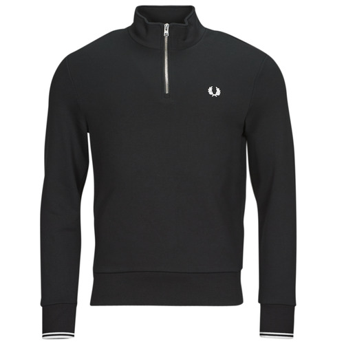 Textiel Heren Sweaters / Sweatshirts Fred Perry HALF ZIP SWEATSHIRT Zwart