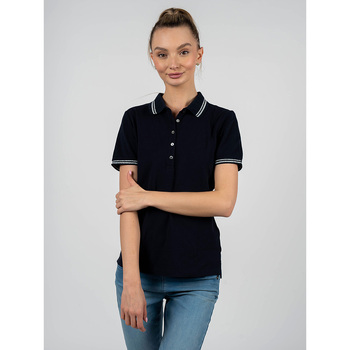 Textiel Dames Polo's korte mouwen Geox W2510A T2649 Blauw