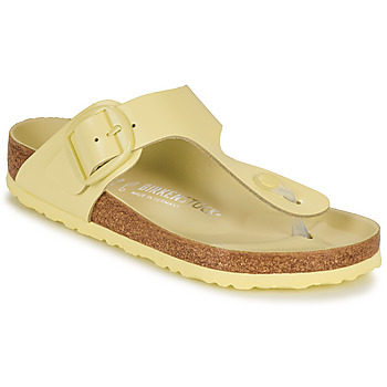 Schoenen Dames Slippers Birkenstock GIZEH BIG BUCKLE Geel