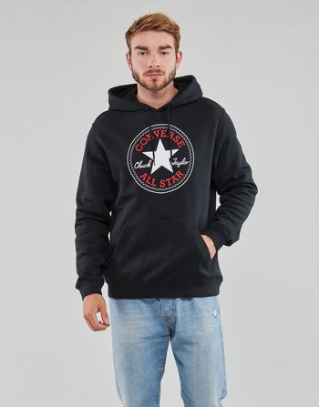 Textiel Heren Sweaters / Sweatshirts Converse GO-TO ALL STAR PATCH FLEECE PULLOVER HOODIE Zwart