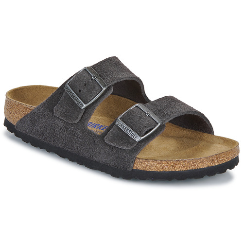 Schoenen Leren slippers Birkenstock ARIZONA Grijs