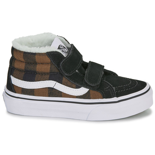 Vans UY SK8-Mid Reissue V PLAID SHERPA Zwart / Brown