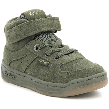 Schoenen Jongens Hoge sneakers Kickers Kickalien Groen