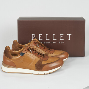 Schoenen Heren Lage sneakers Pellet MIKE Mix / Cognac