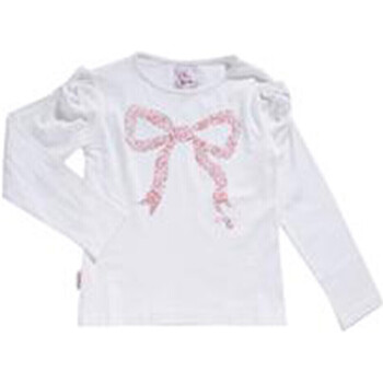 Textiel Meisjes T-shirts met lange mouwen Miss Girly T-shirt manches longues fille FLOYD Wit