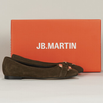 Schoenen Dames Ballerina's JB Martin VRAIE Chevre / Velours / Kaki