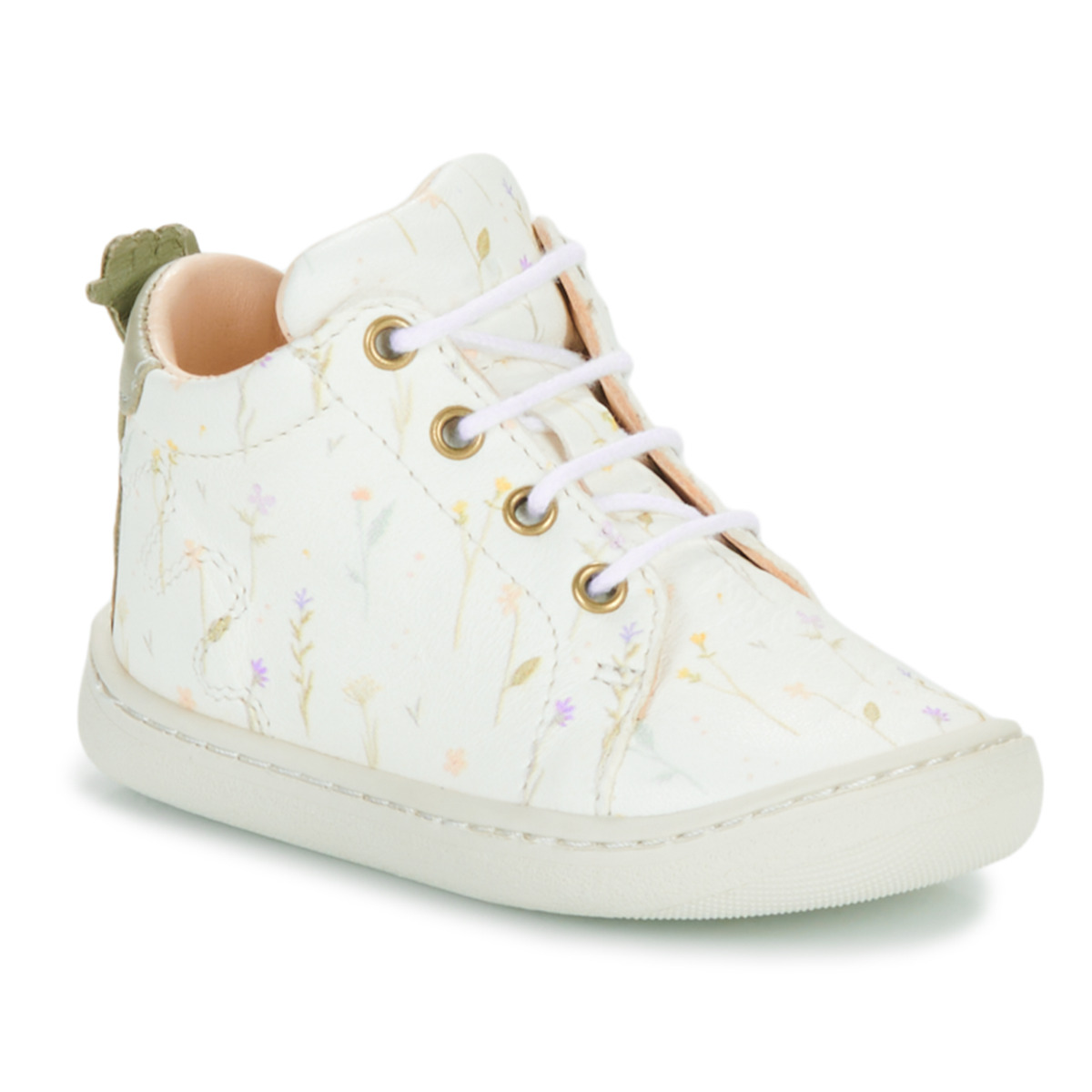 Schoenen Meisjes Hoge sneakers Easy Peasy MY DEBOO LACET Wit