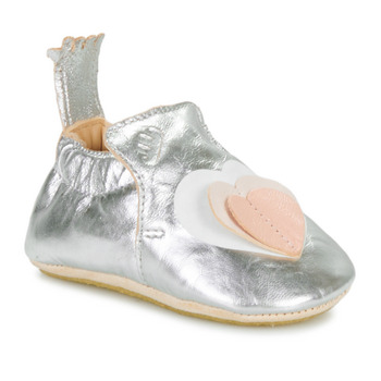 Schoenen Meisjes Sloffen Easy Peasy MY BLUBLU COEUR VOLANT Zilver