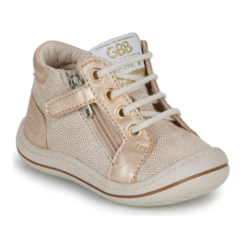 Schoenen Meisjes Hoge sneakers GBB FLEXOO ZIPETTE Beige