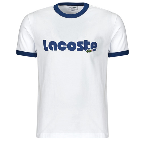 Textiel Heren T-shirts korte mouwen Lacoste TH7531 Wit