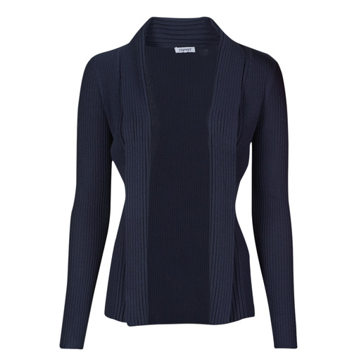 Textiel Dames Vesten / Cardigans Esprit SUS RIB CARDI Marine