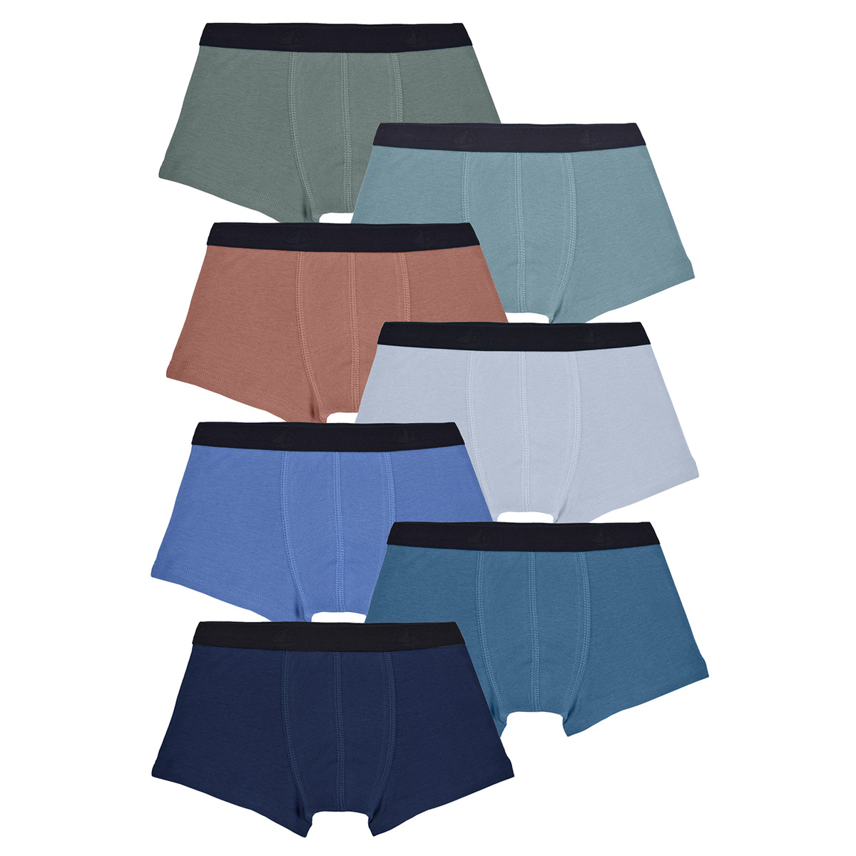 Ondergoed Jongens Boxershorts Petit Bateau A0ABE X7 Multicolour